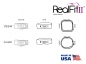 Preview: RealFit™ II snap - Kit introductoriu, Arcada inf., tubusoare duble+tub Lip Bumper (dinti 46, 36) MBT* .018"