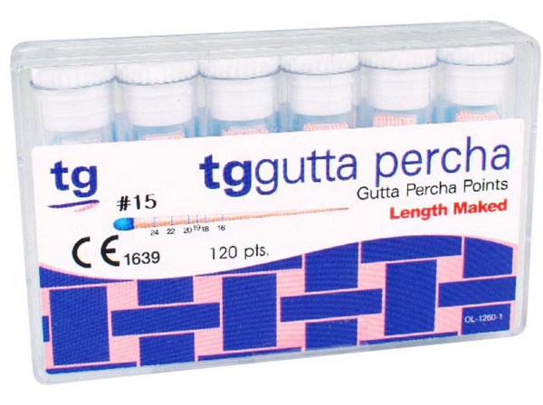 tg Gutta Percha Alb Dimensiune 15 120pcs
