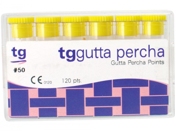 tg Gutta Percha Galben Dimensiunea 50 120pcs
